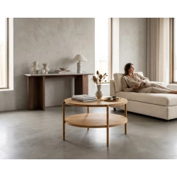 STOLIK KAWOWY z Drewna Litego  Dębowego - Jesionowego  STK-902